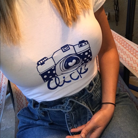 Mock Neck  Bodysuit with Graphic - Picture 1 of 3